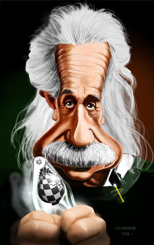 Albert Einstein Caricature Picture